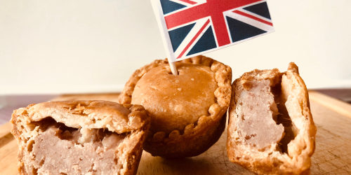 Pork,Pie,With,Flag