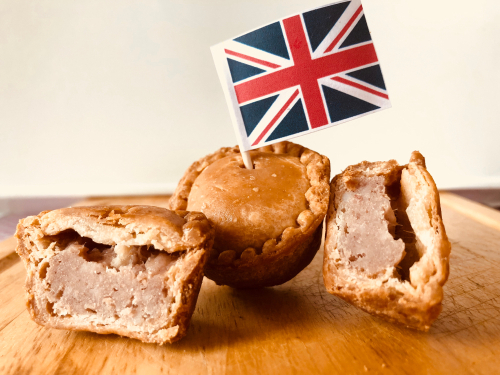 Pork,Pie,With,Flag