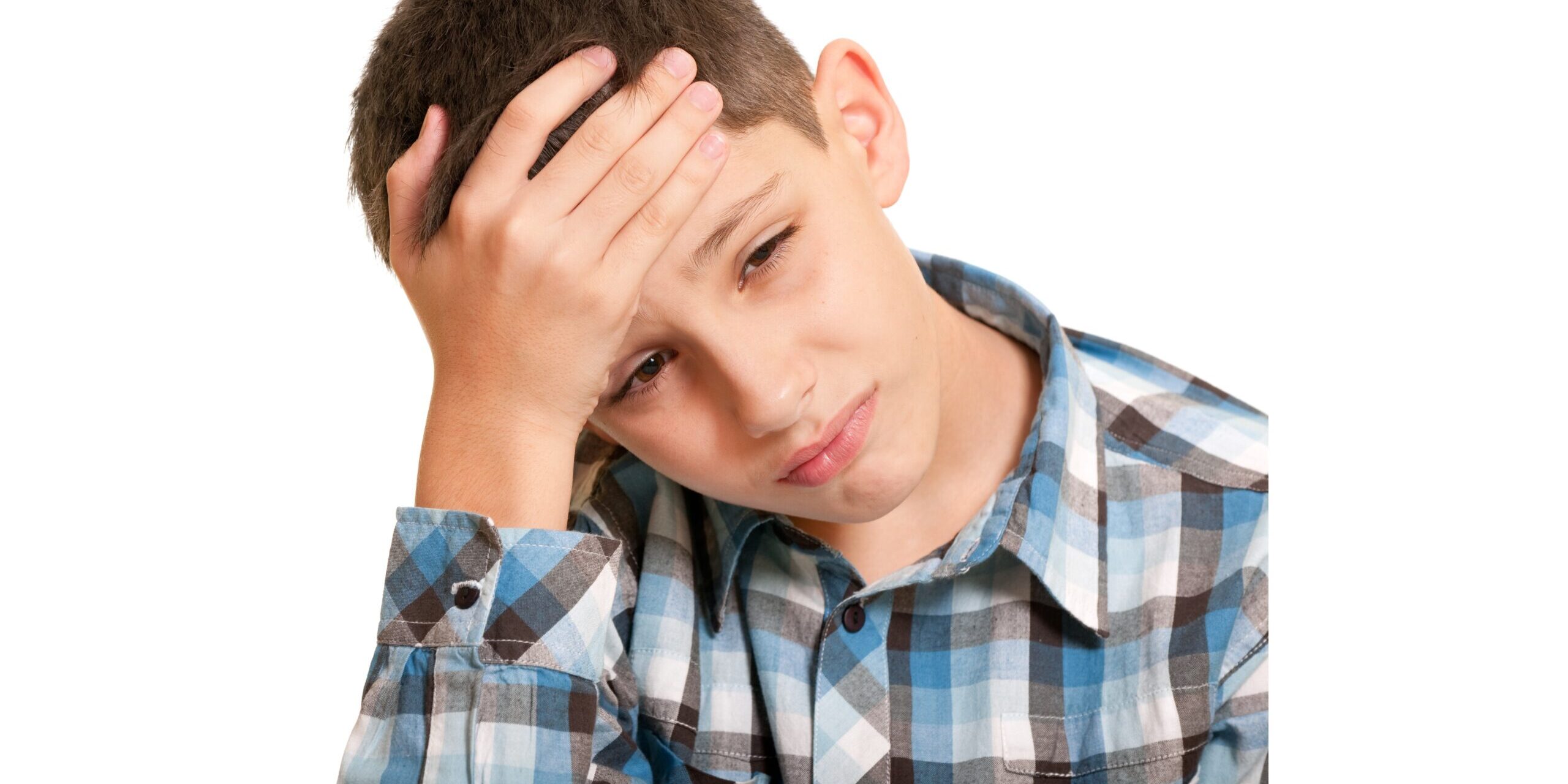 A,Closeup,Portrait,Of,A,Sad,Boy,Holding,His,Head