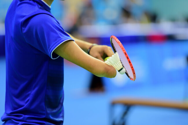 Batminton,Handicapped,Sport,During,Serves