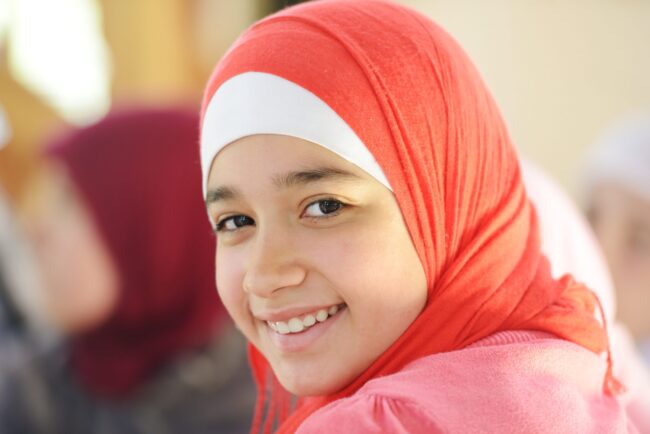 Muslim,And,Arabic,Girls,Learning,Together,In,Group