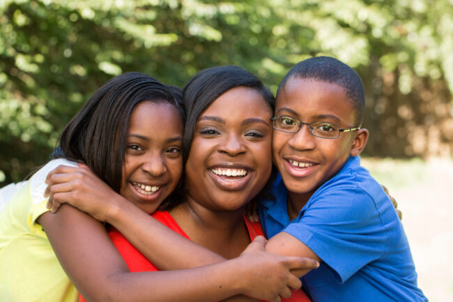 African,American,Mother,And,Her,Children