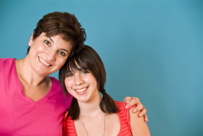 A,Woman,And,A,Girl,Representing,A,Happy,Mother,And