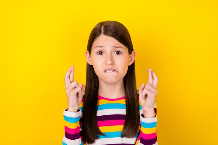 Photo,Of,Nervous,Small,Lady,Crossed,Fingers,Bite,Lip,Pray