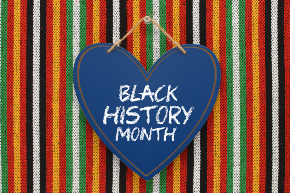 Black,History,Month,Heart,Chalk,Board,Sign,Hanging,On,Colorful
